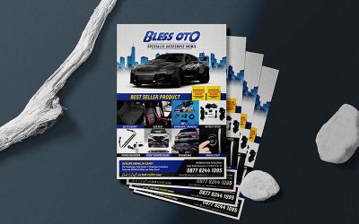 Download Desain Brosur Bisnis Aksesoris Mobil